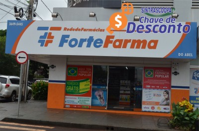 ‘CHAVE DE DESCONTO’: Sintrascoopa firma convênio com a farmácia ForteFarma